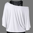 thumbnail image 5 of White Women's Long Sleeve T-shirt, Women Plus Size Lace Loose Casual Long Sleeve Tops Blouse Shirt,Women's Long sleeve T-shirt XXL, 5 of 5