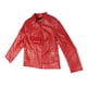 thumbnail image 4 of Abrigo de piel sintética Nikou con cremallera rojo 4XL, 4 of 15
