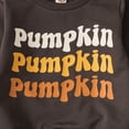 thumbnail image 6 of Okbabeha My First Halloween Baby Boy Outfit Pumpkin Crewneck Sweatshirt Solid Color Pants Toddler Halloween Cute Clothes, 6 of 7