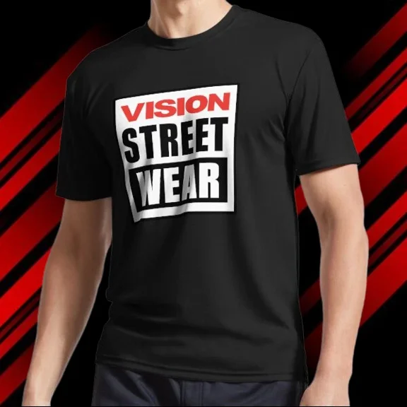 NEW! Vision Street Wear Logo Funny USA Size Unisex Hoodie & T-Shirt