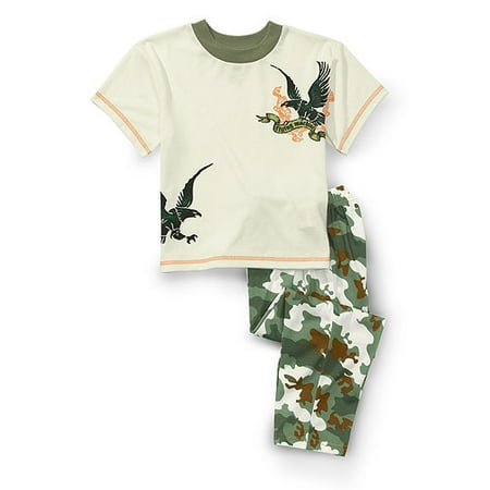 Faded Glory - Boys' 2 Piece Flying Machine Pajama Set