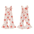 thumbnail image 3 of Okbabeha Valentine's Day Baby Girl Rompers Sleeveless Heart Print Jumpsuit Suspender Pants, 3 of 7