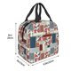 thumbnail image 3 of Disketp Patchwork In Country Style Bolsa Térmica para Almuerzo para Hombre y Mujer, Ideal para Trabajo, Senderismo y Picnic, 3 of 8