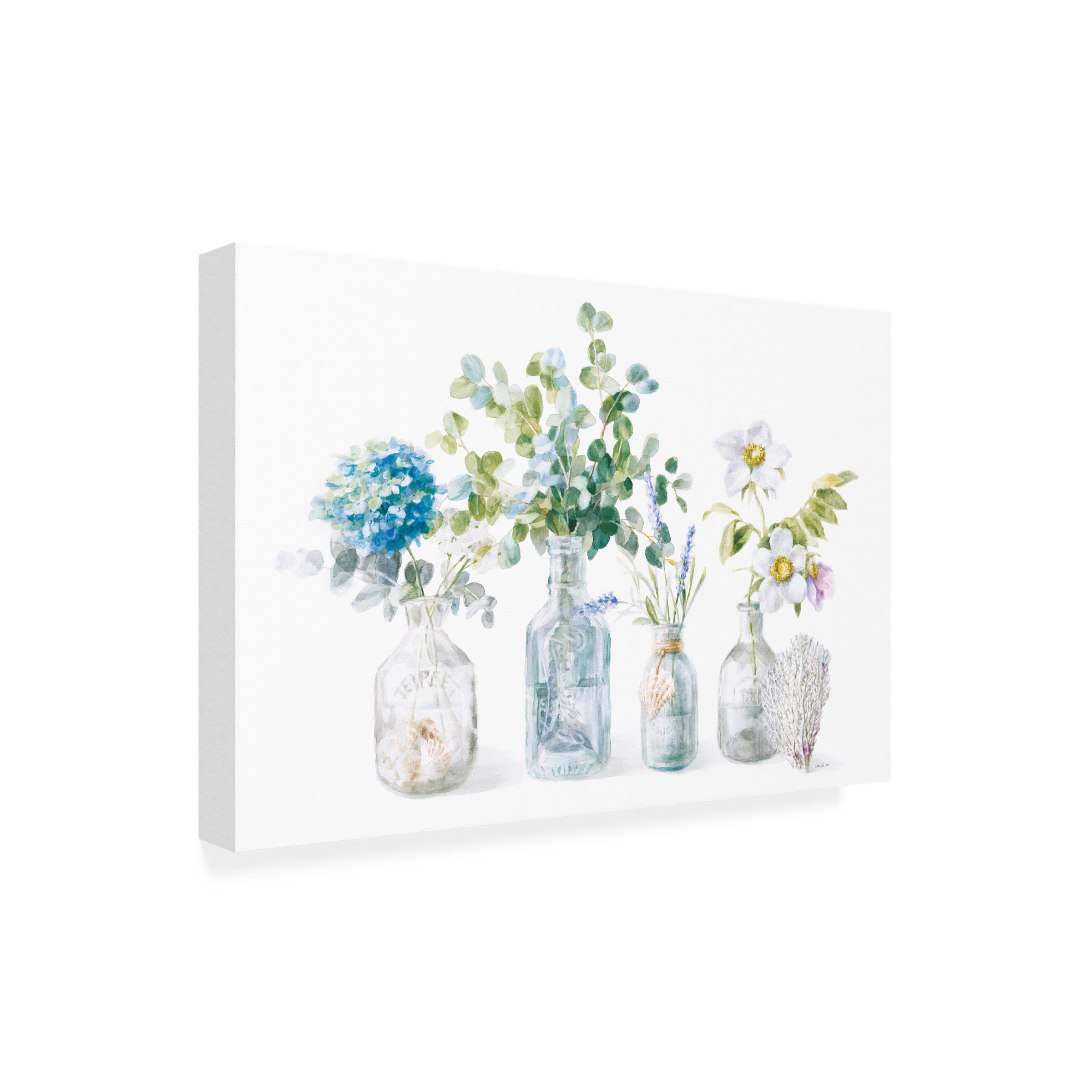 Danhui Nai 'Beach Flowers I' Canvas Art