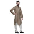 thumbnail image 2 of Atasi Printed Designer Rayon Button Down Casual Kurta With Pajama For Men, 2 of 4
