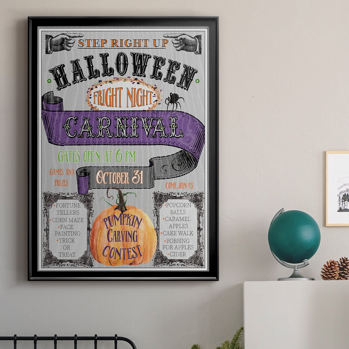 Carnival Sign Premium Classic Framed Print - Ready to Hang