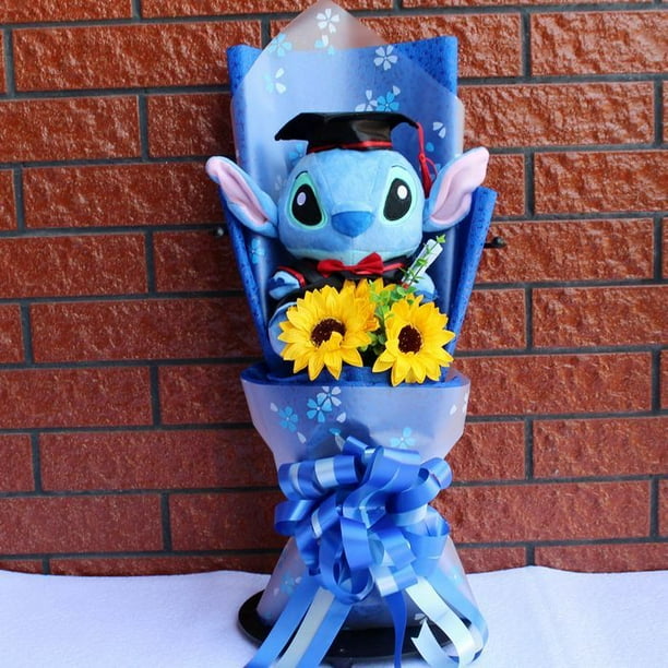 Ramo de flores Kirby Anime Kawaii, regalo de graduación, muñeca de peluche Kuromi, sombreros de graduación, moda Sanrio, Día de San Valentín