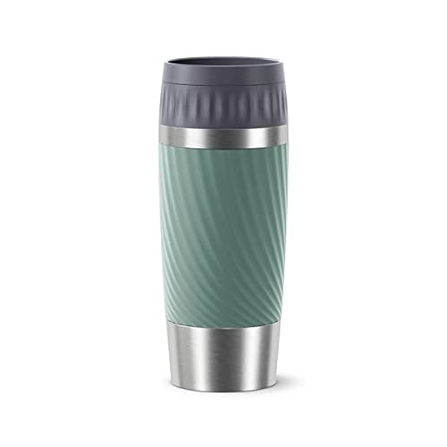 Termo de 360 ml T-Fal Easy Twist Verde, Taza de Viaje Isotérmica, 4 horas Bebidas Calientes, 8 horas Bebidas Frías, Apertura Fácil, 100% Herméti T-fal NA