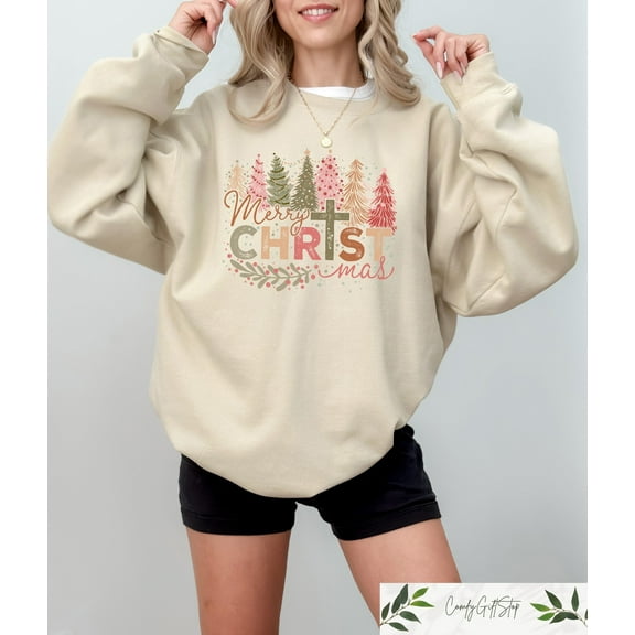 Christmas Sweatshirt, Womens Christmas Sweatshirt, Christmas Sweatshirts for Women, Christian Christmas Gifts