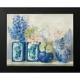 thumbnail image 2 of Rowan, Carol 14x12 Black Modern Framed Museum Art Print Titled - Ladys Mantle on Shiplap Coral, 2 of 5