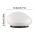 thumbnail image 3 of Solar Rock Lights Outdoor, Solar Rocks, 5.71x4.96x3.35 Inch White Pebbles Night Lights, 4 Pack Glass Solar Ground Lights For Courtyard Pathways, 3 of 6