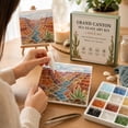 thumbnail image 4 of Sea Glass Craft Kit, Grand Canyon Colorado River Mosaic Art Project with Glue and Colorful Glass Stones, Arizona Decor for Adults, 4 of 4
