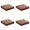 Brown, variant on 2Pcs Woven Fabric Chair Cushion, Square Memory Foam Comfortable Chair Pad, Density Memory Sponge Non-Slip Washable Seat Cushion for Kitchen Office Home Patio Garden Couch Sofa Indoor Outdoor