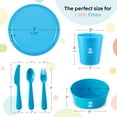 thumbnail image 2 of Kids Dinnerware Set for 4-24 Piece Plastic Childrens Dishes Dinnerware Sets Microwave/Dishwasher Safe BPA Free - Toddler Dinner Set Includes Kids Plates and Bowls Kids Cups Flatware Set, 2 of 6