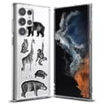 thumbnail image 1 of TalkingCase Slim Phone Case Compatible for Samsung Galaxy S22 Ultra 5G, Little Zoo 2 Print, Thin Light, Flexible, Soft, USA, 1 of 6