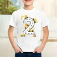 thumbnail image 2 of Huowey Toddler Shirt Birthday Boy Shirt Toddler Boys Birthday Outfit 2Nd 3Rd 4Th 5Th Gift Short Sleeve Party Tee Shirts Tops,White,3-4 Years, 2 of 4