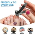 thumbnail image 5 of Unique Bargains 360° Rotating Wide Jaw Nail Clippers for Seniors Toe Nail Clippers for Thick Nails Effortless Cutting Long Handle Fingernaill Clippers Black, 5 of 8