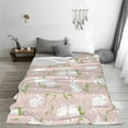 thumbnail image 5 of Honeii Cute Rabbit Print Fleece Blanket - Throw Blanket for Bed, Sofa, Couch, Camping, and Travel , Microplush Ultra Soft Warm Blanket-50"x40", 5 of 7