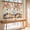 Beige, variant on Thanksgiving 2 Panel Kitchen Curtains for Small Windows, Vintage Fall Squirrel Pumpkin Maple Branches Bathroom Tier Curtain, Short Window Treatment for Bedroom/Living Room 55"x24"