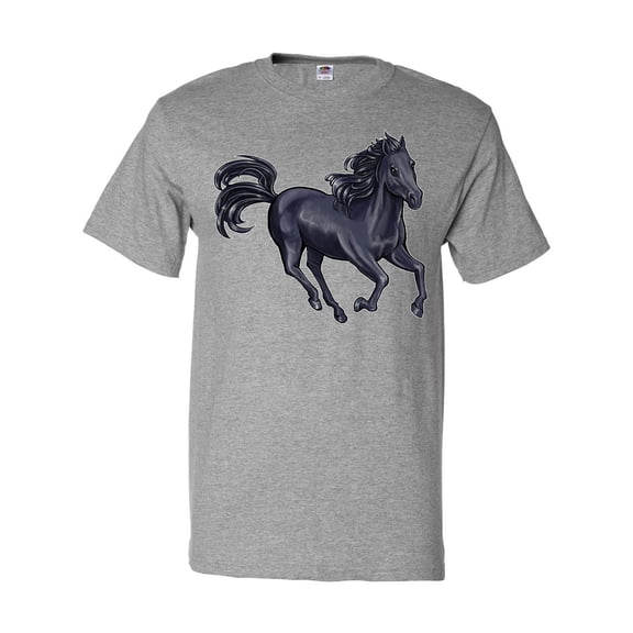 Inktastic Beautiful Galloping Black Horse T-Shirt
