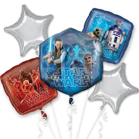 Star Wars The Last Jedi Foil Balloon Bouquet