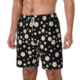 thumbnail image 2 of Uemuo Daisy Pattern Mens Swim Trunks Quick Dry Board Shorts with Mesh Lining, Stretch Beach Shorts Quick Dry No-Chafing Board Shorts-X-Large, 2 of 9