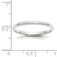 thumbnail image 6 of Primal Gold 14 Karat White Gold 2mm Lightweight Comfort Fit Band Size 9, 6 of 12