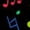 CZC157, variant on Colorful Music Symbols Women Dress V-Neck Short Sleeve Flowy Swing Party Midi Dress