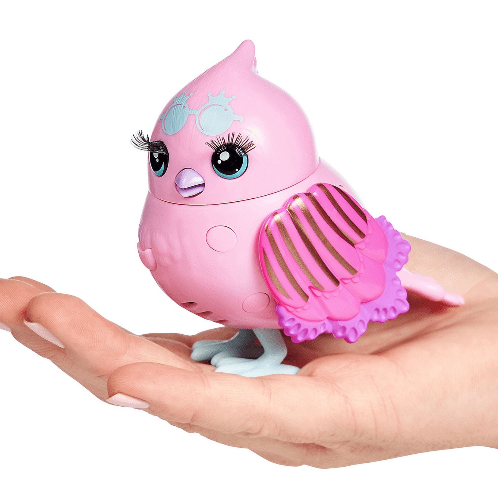 Little Live Pets Lil’ Bird Candi Sweet – Oiseau à Tête Mobile, Répète Ta Voix, 20 Chants – Réagit Aux Caresses – Dès 5 Ans