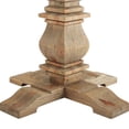 thumbnail image 3 of Pemberly Row 71" Round Modern Pine Wood Dining Table in Brown, 3 of 6