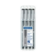 STAEDTLER Pigment Liner Pens, Fine Point, 0.3 mm, Black Ink, 6 Count