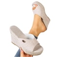 thumbnail image 5 of Wowcloth Peep Toe Wedge Sandals for Women – Comfortable Slip-On Platform Design for Summer Fashion and Outdoor Use, 5 of 9