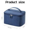 thumbnail image 5 of para Hombre, Bolsa de Maquillaje Impermeable de Tela Oxford para Viaje Fuera del Hogar, Bolsa de Almacenamiento de Cosméticos para Mujer, Color Negro, 5 of 5