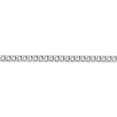 thumbnail image 3 of 14k White Gold 16 Inch 3.35mm Curb Chain Necklace Pendant Charm, 3 of 9