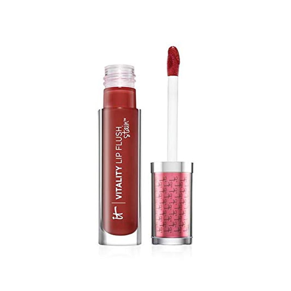 IT COSMETICS Vitality Lip Flush Stain Gloss  - Wine Berry Flush, 0.11 oz / 3.40 ml