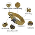 thumbnail image 5 of Collar táctico para perros con cuerda de tracción, ajustable, estilo militar, para entrenamiento de pastor alemán, accesorios para mascotas para perros medianos y grandes, 5 of 5