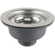 thumbnail image 1 of Desagüe para fregadero de acero inoxidable con accesorio ABS y canasta de 114 mm/1,5" con prevención de desbordamiento, 1 of 5