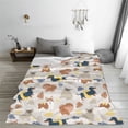 thumbnail image 5 of Honeii Dogs Print Fleece Blanket - Throw Blanket for Bed, Sofa, Couch, Camping, and Travel , Microplush Ultra Soft Warm Blanket-80"x60", 5 of 7
