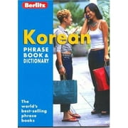 Berlitz Korean Phrase Book (Berlitz Phrase Book & Dictionary) (English and Korean Edition) [Paperback - Used]