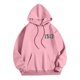 thumbnail image 5 of MHFRRA Sudadera con Capucha y Estampado de Letras, Informal, con Bolsillo Frontal, Ropa de Calle Cómoda para Uso Diario Rosa, 5 of 5