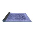 thumbnail image 2 of Ahgly Company Indoor Square Oriental Blue Modern Area Rugs, 6' Square, 2 of 4