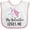 White and Pink, variant on Inktastic My Godmother Loves Me Unicorn Girls Baby Bib
