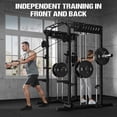 thumbnail image 5 of ALLVIATE Smith Machine,2000LBS All-in-One Squat Rack with Smith Bar and Attachments, Multi-Function Power Cage with Dual Pulley Cable Crossover System,Workout Machine for Home Gym, 5 of 10