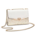 thumbnail image 2 of Mujeres Messenger Bolsa de lentejuelas Moda Single Hombro PU Cadena de cuero Correa Bolso Teléfono Móvil Flip Crossbody Bolsos Regalos Blanco Tipo 1 Advancent AP008901-03, 2 of 7