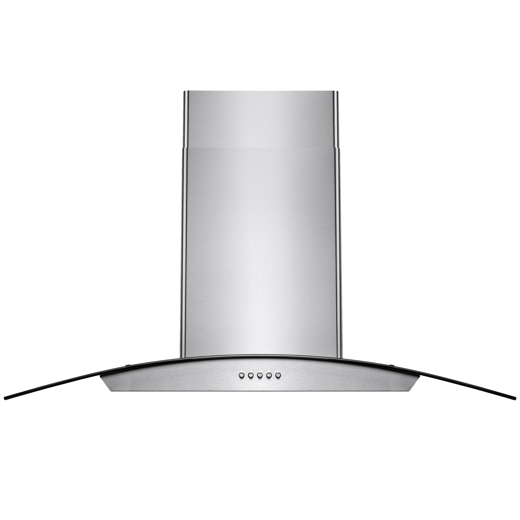 AKDY 36" Stainless Steel Tempered Glass Wall Mount Kitchen Vent Range Hood Push Buttons w/ Mesh Filter LED Lights - image 3 of 14