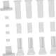 thumbnail image 4 of Accesorios para cortinas Kit de herrajes para cortinas con abrazaderas, pies de abrazadera de cuerda blanca de repuesto, resistentes y, 4 of 7