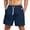 #01Dark Blue, variant on Mens Swim Trunks – Mens Swim Shorts with Elastic Waist Blue M