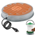 thumbnail image 5 of Chicken Water Heater Poultry Waterer Heated Base Metal Winter Deicer Chicken Drinking Heater Winter Deicer Heated Base, Pet Water Heater for Metal Poultry Founts, 5 of 8