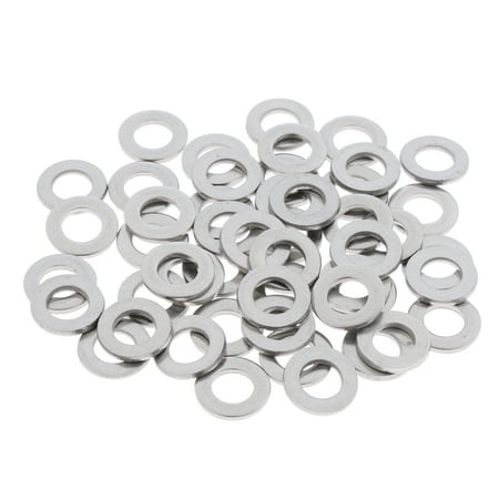 

M6 FLAT WASHERS STAINLESS STEEL PLAIN GASKETS WITH STORAGE CASE 50 PCS PACK