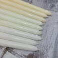 thumbnail image 2 of Elyon Tableware® 25 White Unscented Wax Taper Candles, 8 Hour Burn Time, 2 of 2